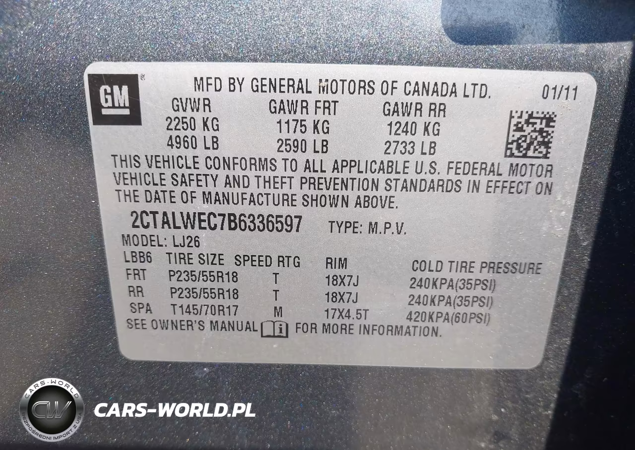 2011 GMC Terrain Slt-2 VIN:2CTALWEC7B6336597 - 9