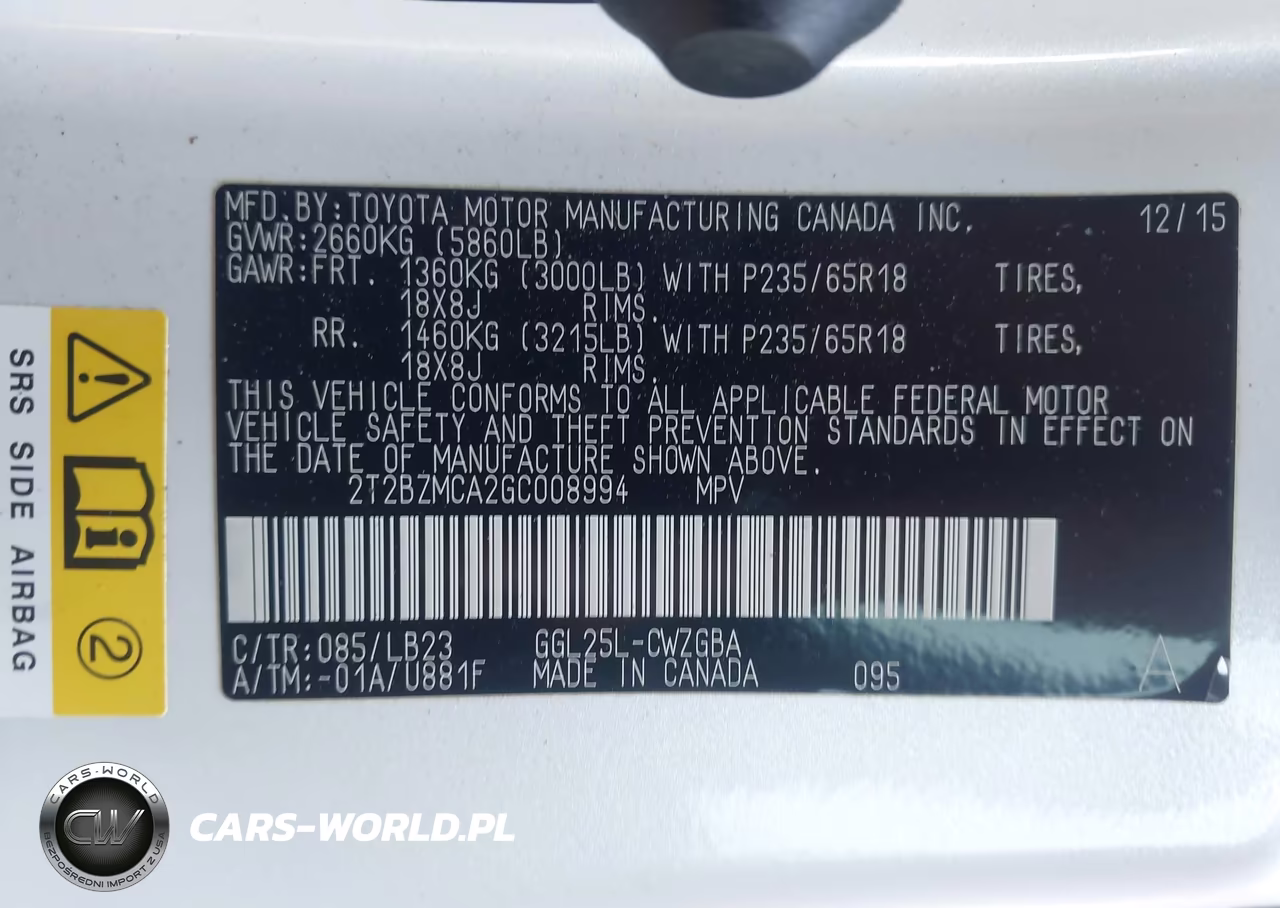 2016 Lexus Rx 350 VIN:2T2BZMCA2GC008994 - 9