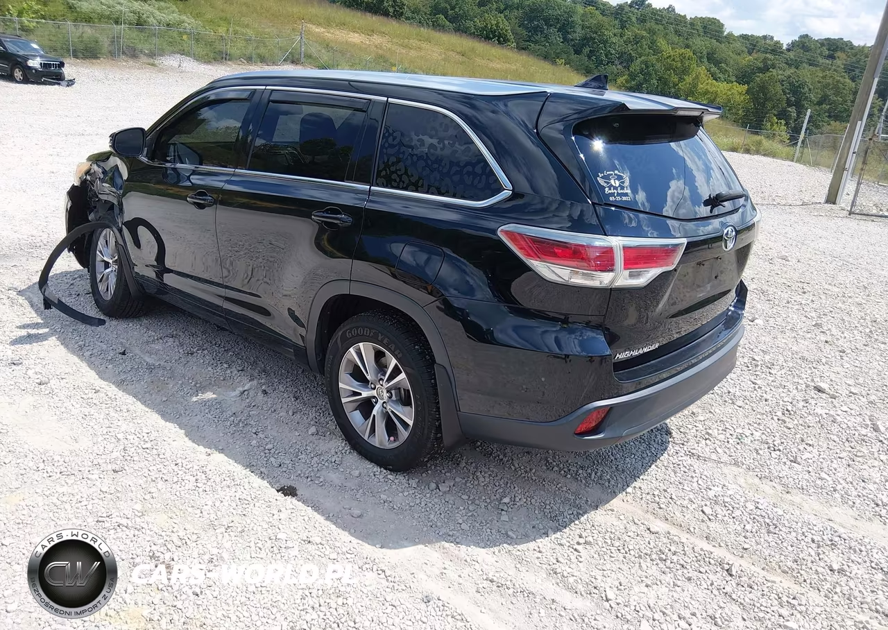 2014 Toyota Highlander Xle V6 VIN:5TDJKRFH3ES056616 - 3