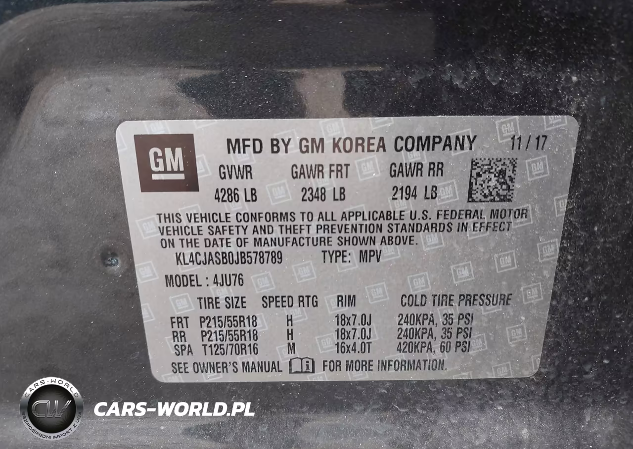 2018 Buick Encore Preferred VIN:KL4CJASB0JB578789 - 9