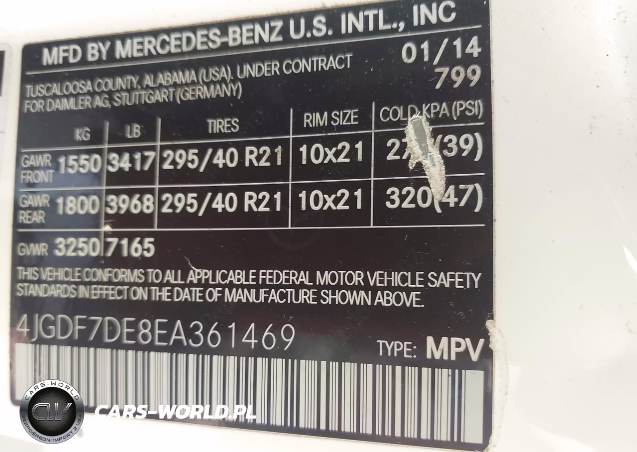 2014 Mercedes-Benz Gl 550 4Matic VIN:4JGDF7DE8EA361469 - 9