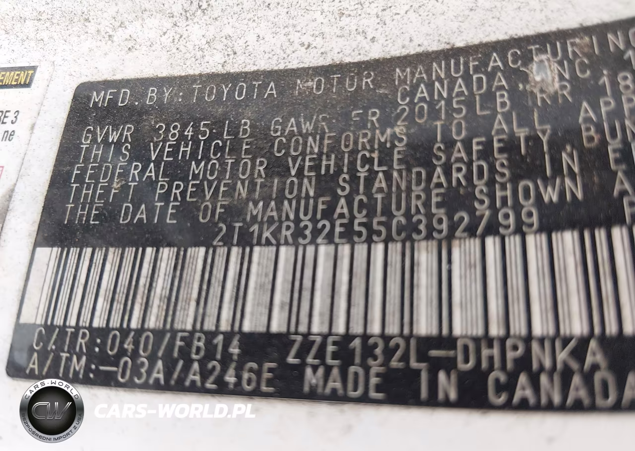 2005 Toyota Matrix Xr VIN:2T1KR32E55C392799 - 9