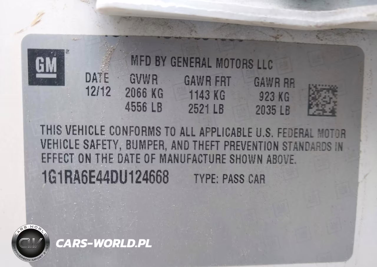 2013 Chevrolet Volt VIN:1G1RA6E44DU124668 - 9
