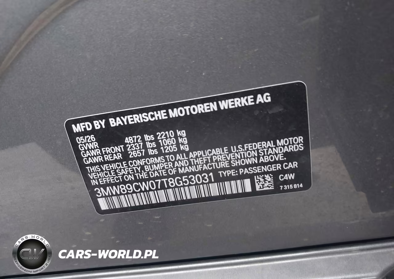 2026 BMW 330I xDrive Na VIN:3MW89CW07T8G53031 - 9