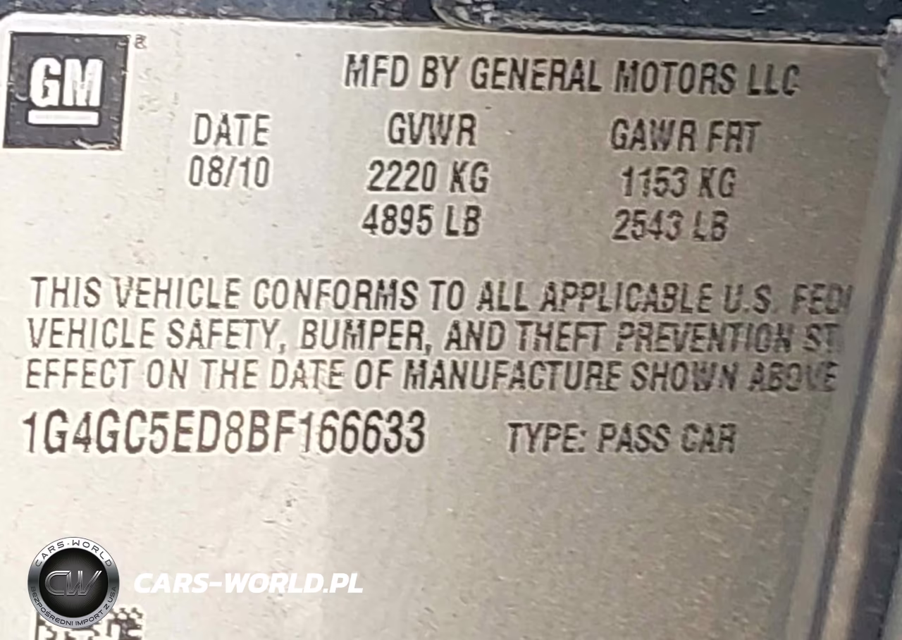 2011 Buick Lacrosse Cxl VIN:1G4GC5ED8BF166633 - 9