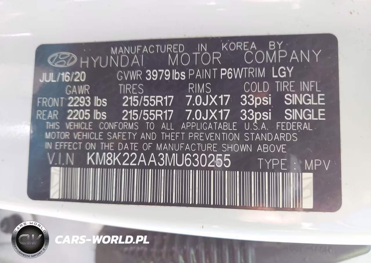 2021 Hyundai Kona Sel VIN:KM8K22AA3MU630255 - 9