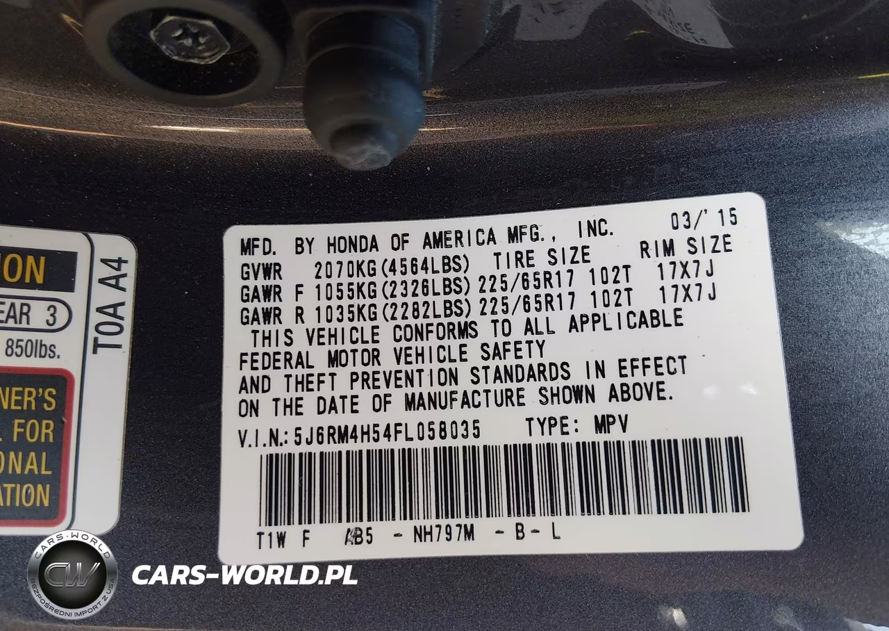 2015 Honda Cr-V Ex VIN:5J6RM4H54FL058035 - 9