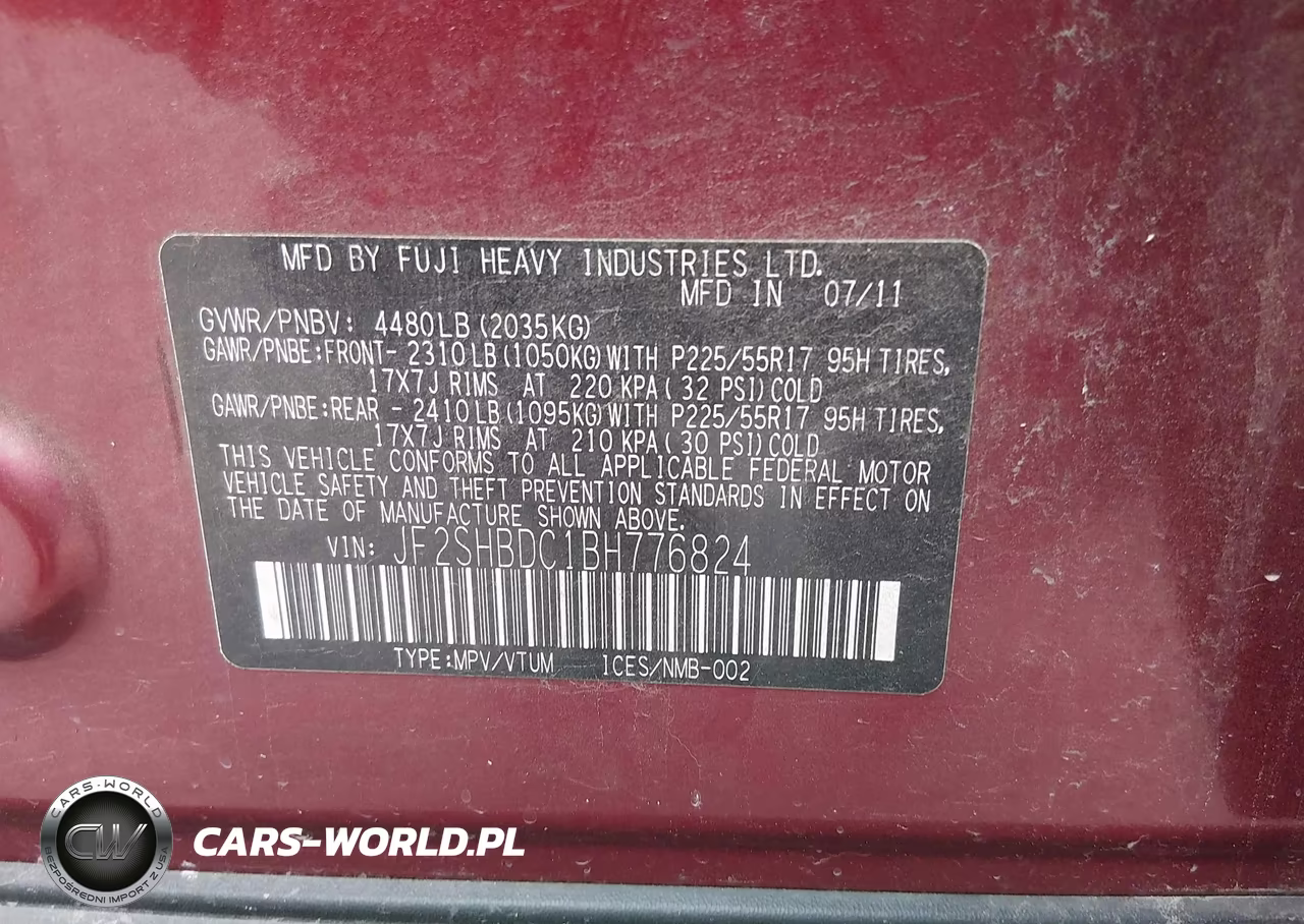 2011 Subaru Forester 2.5X Premium VIN:JF2SHBDC1BH776824 - 9
