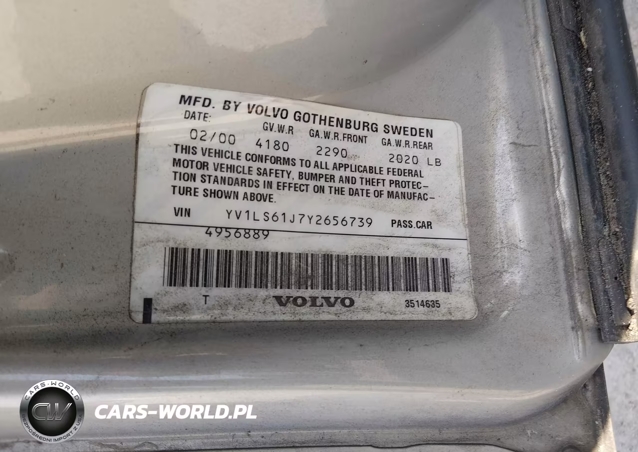 2000 Volvo S70 Se VIN:YV1LS61J7Y2656739 - 9