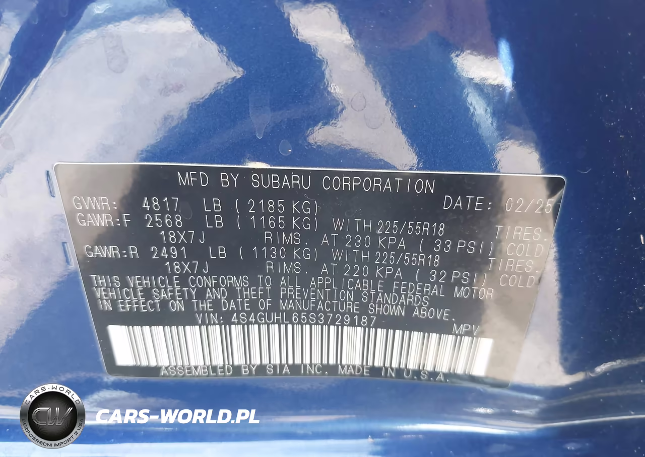 2025 Subaru Crosstrek Limited VIN:4S4GUHL65S3729187 - 9