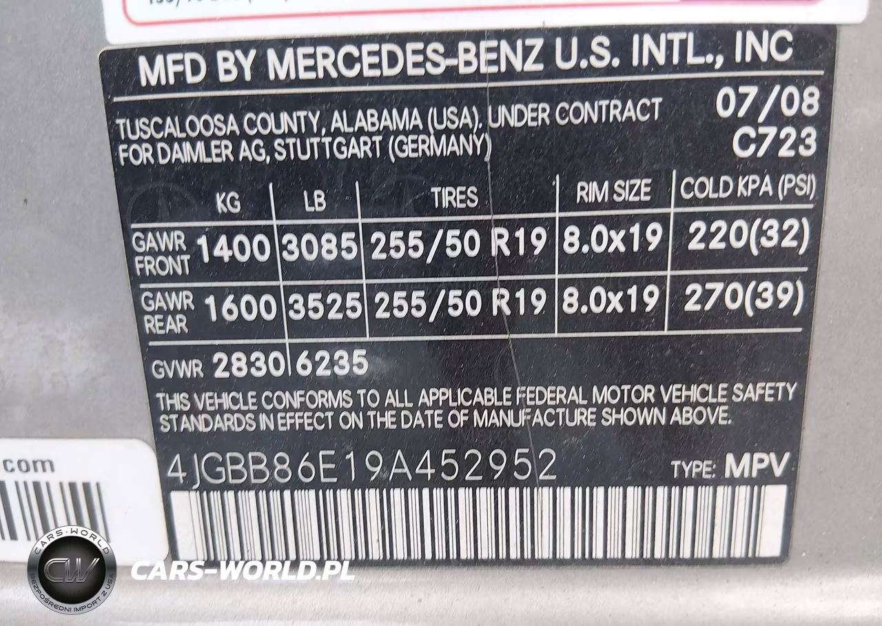 2009 Mercedes-Benz Ml 350 VIN:4JGBB86E19A452952 - 9