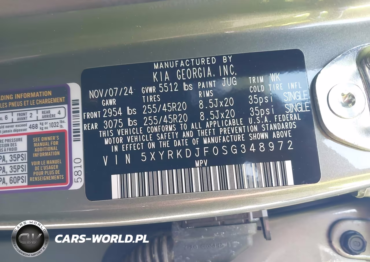 2025 Kia Sorento X-Line Sx Prestige VIN:5XYRKDJF0SG348972 - 9