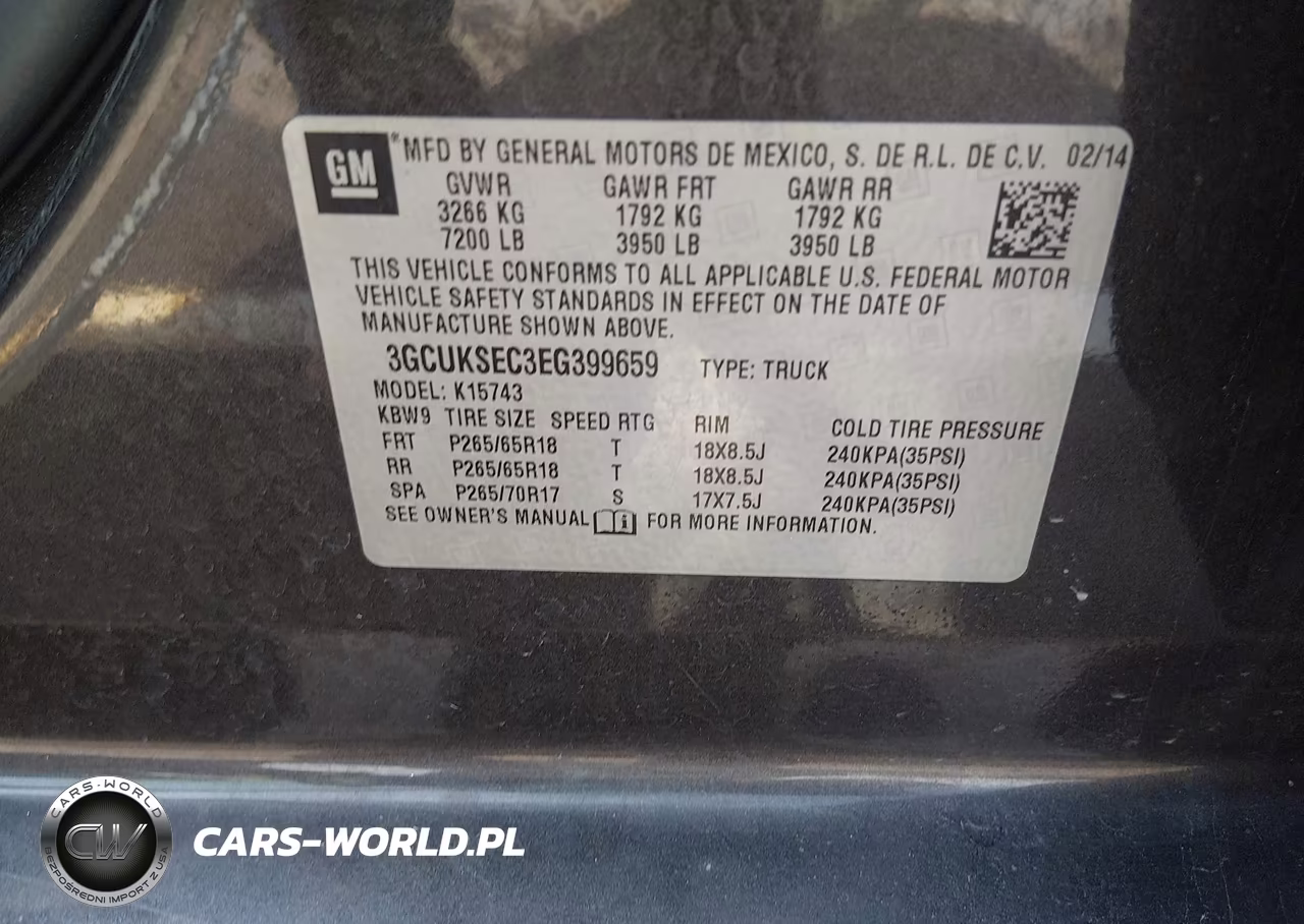 2014 Chevrolet Silverado 1500 Ltz VIN:3GCUKSEC3EG399659 - 9
