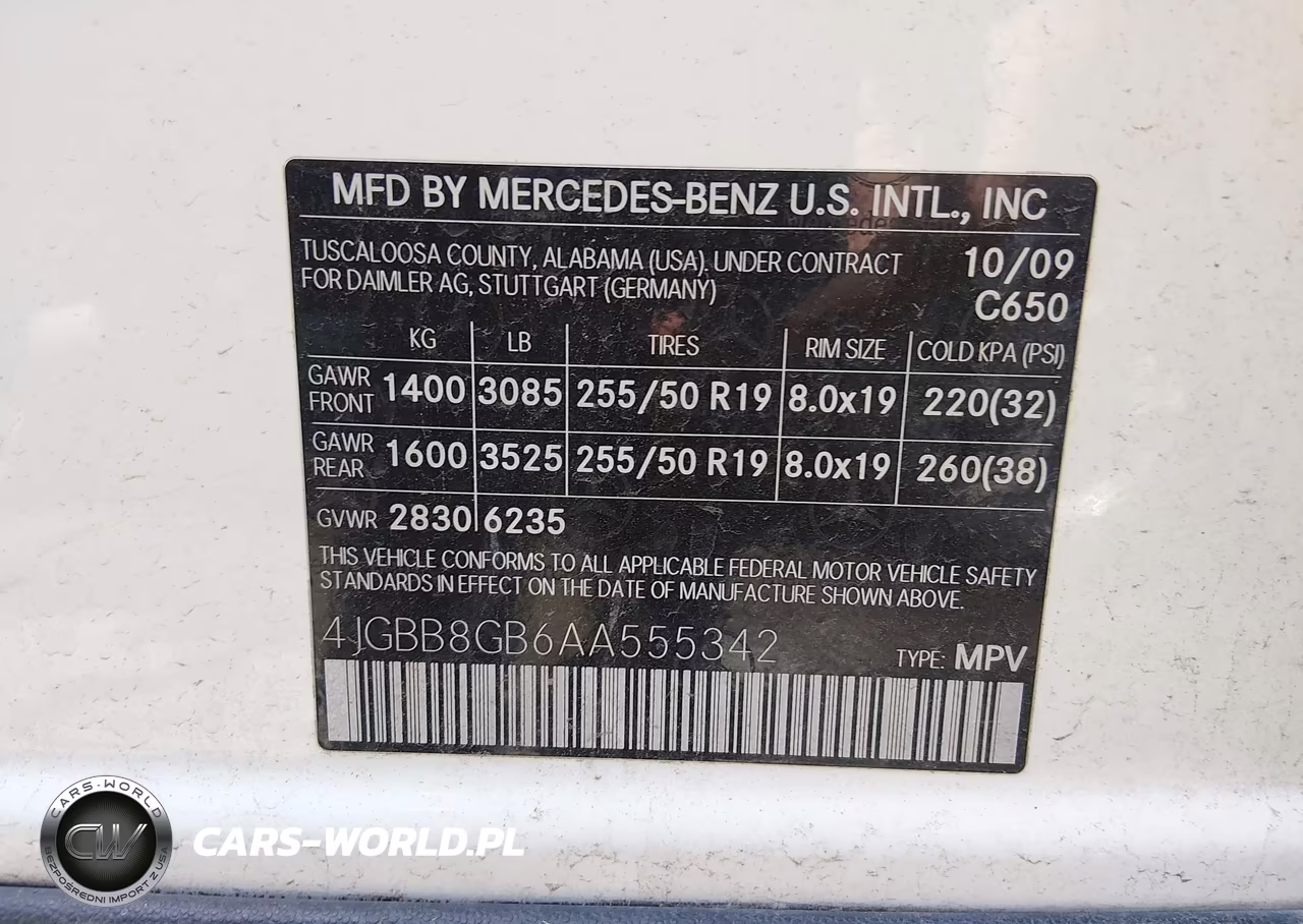 2010 Mercedes-Benz Ml 350 4Matic VIN:4JGBB8GB6AA555342 - 9