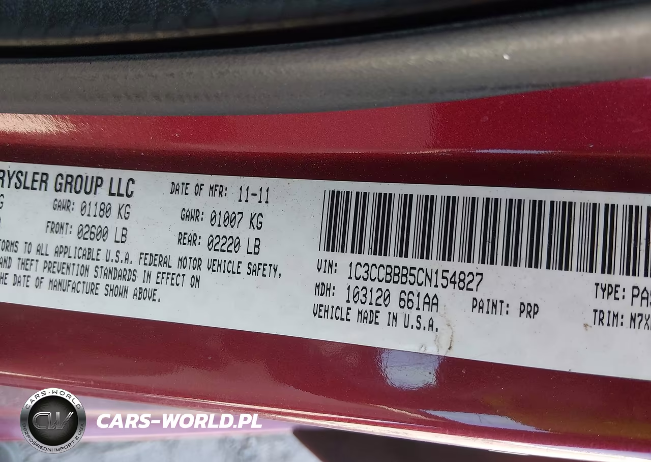 2012 Chrysler 200 Touring VIN:1C3CCBBB5CN154827 - 9