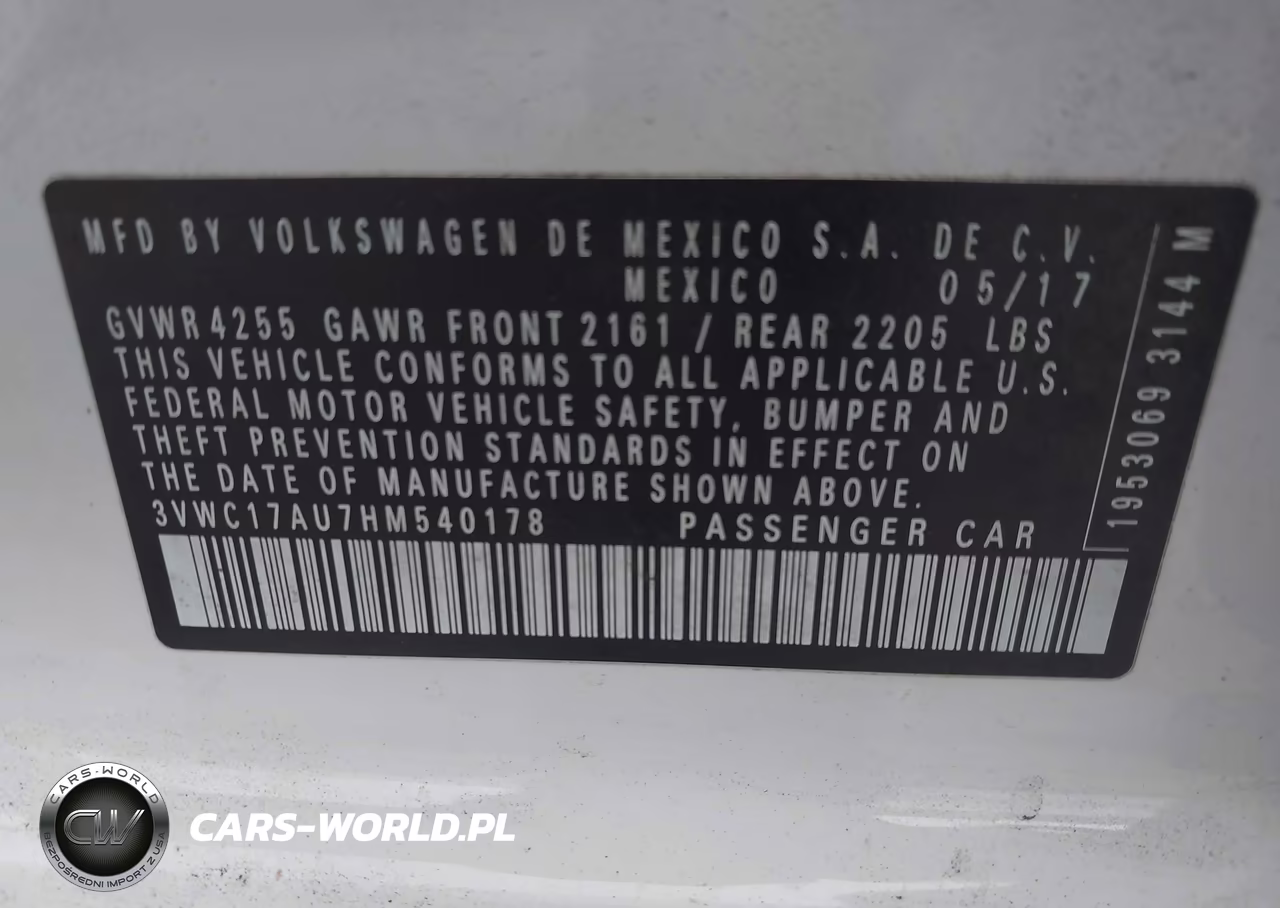 2017 Volkswagen Golf Sportwagen Tsi S-Tsi Se-Tsi Sel VIN:3VWC17AU7HM540178 - 9
