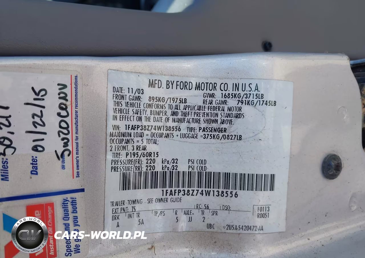 2004 Ford Focus Zts VIN:1FAFP38Z74W138556 - 9