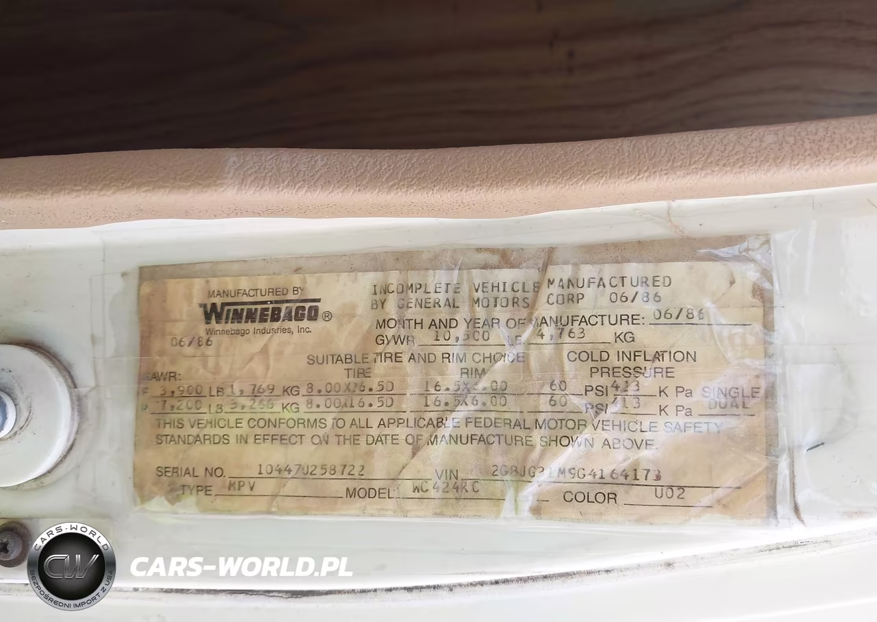1986 Chevrolet G30 VIN:2GBJG31M9G4164173 - 9