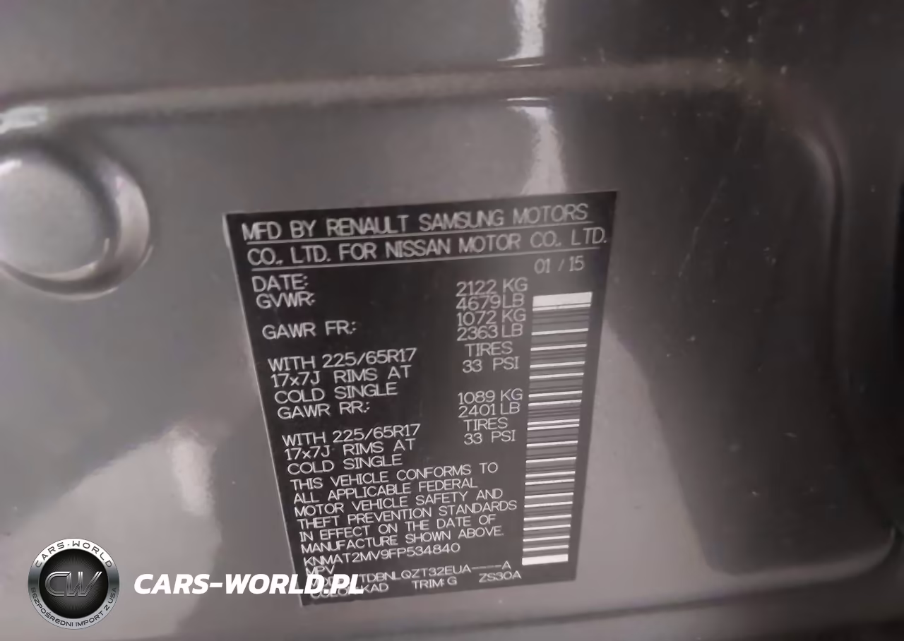 2015 Nissan Rogue Sv VIN:KNMAT2MV9FP534840 - 9