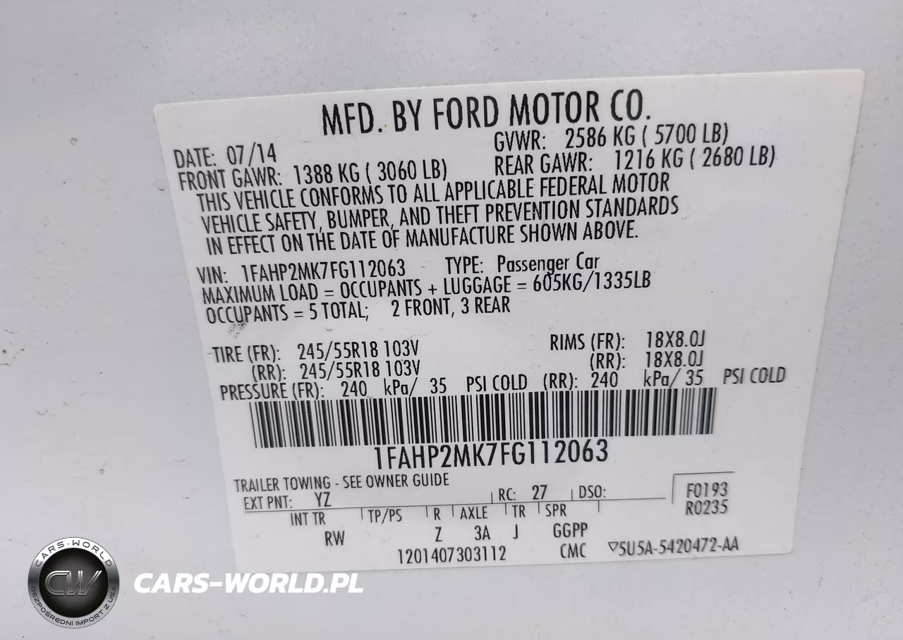 2015 Ford Police Interceptor VIN:1FAHP2MK7FG112063 - 9