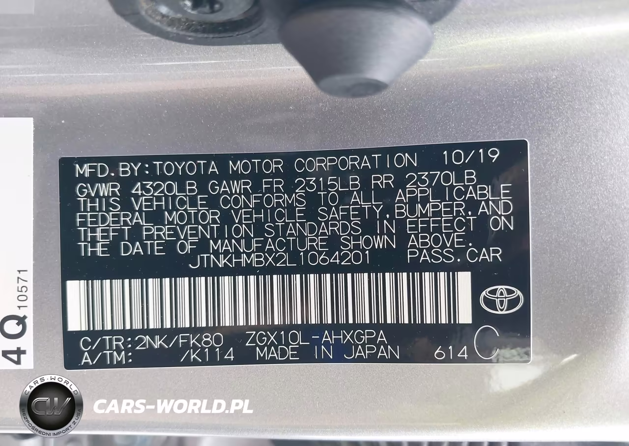 2020 Toyota C-Hr Xle VIN:JTNKHMBX2L1064201 - 9