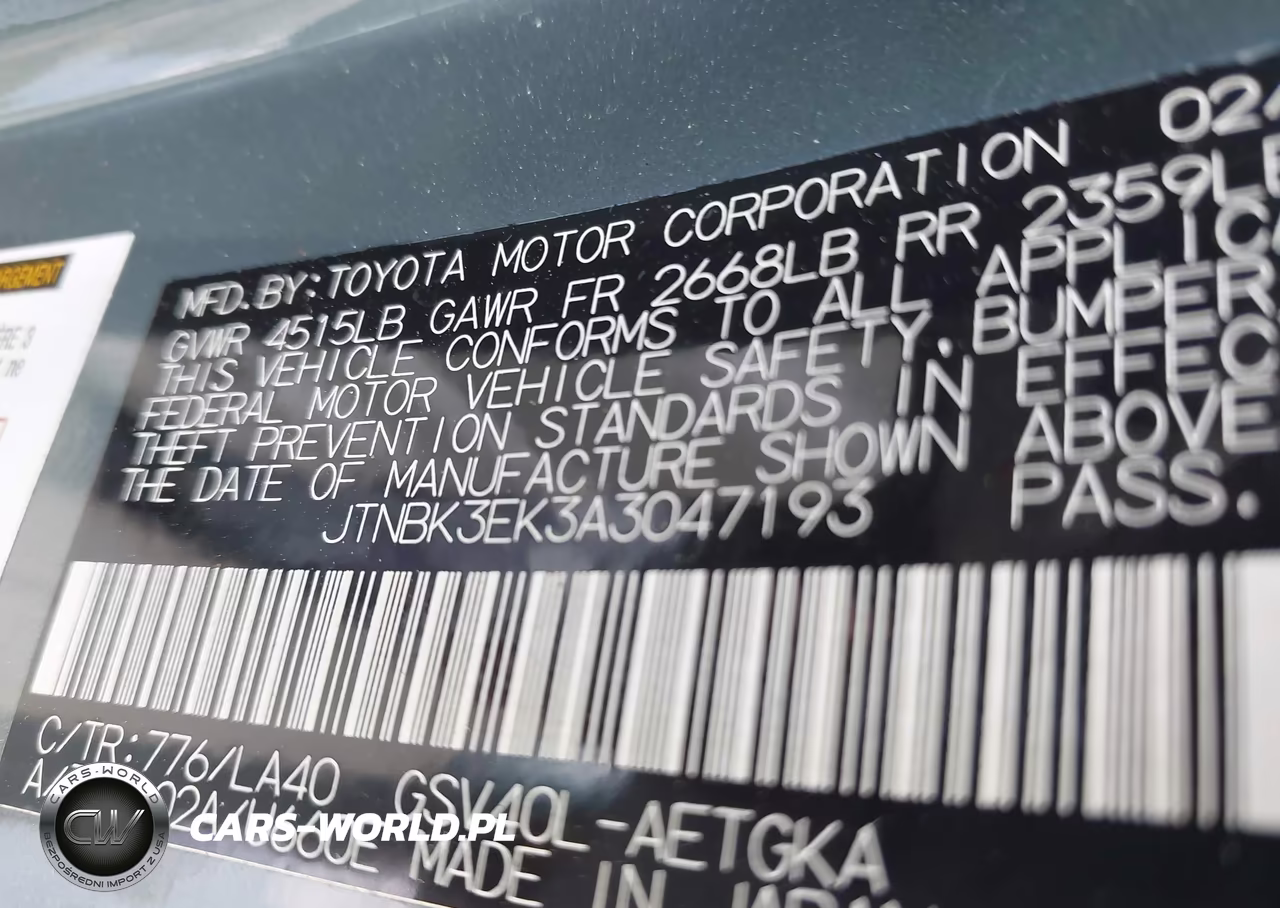 2010 Toyota Camry Xle V6 VIN:JTNBK3EK3A3047193 - 9