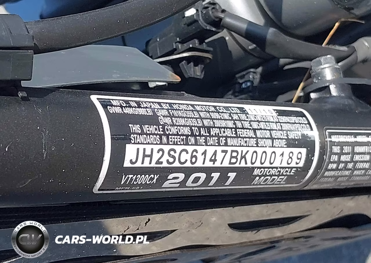 2011 Honda Vt1300 Cx VIN:JH2SC6147BK000189 - 10