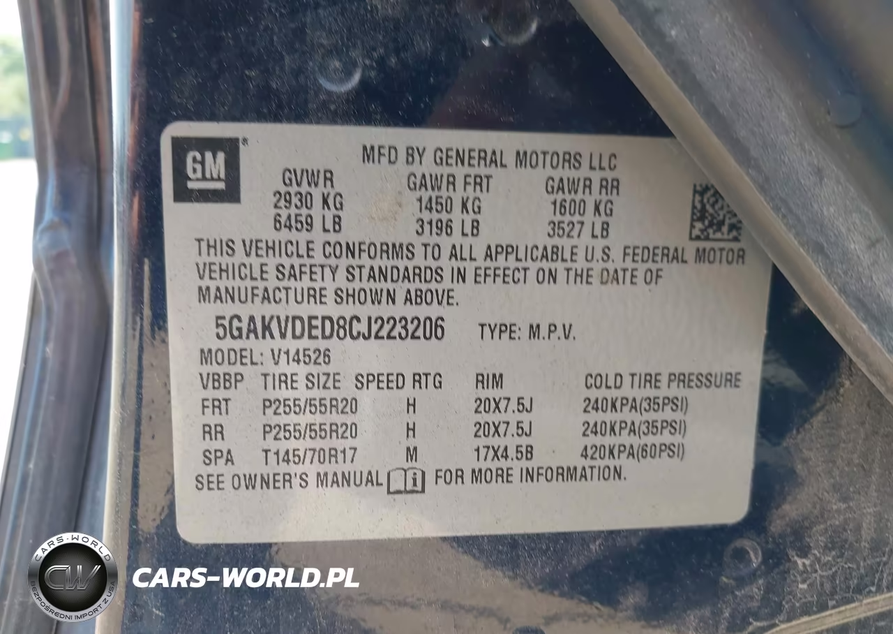 2012 Buick Enclave Premium VIN:5GAKVDED8CJ223206 - 9