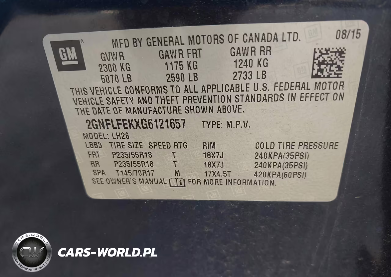 2016 Chevrolet Equinox Lt VIN:2GNFLFEKXG6121657 - 9