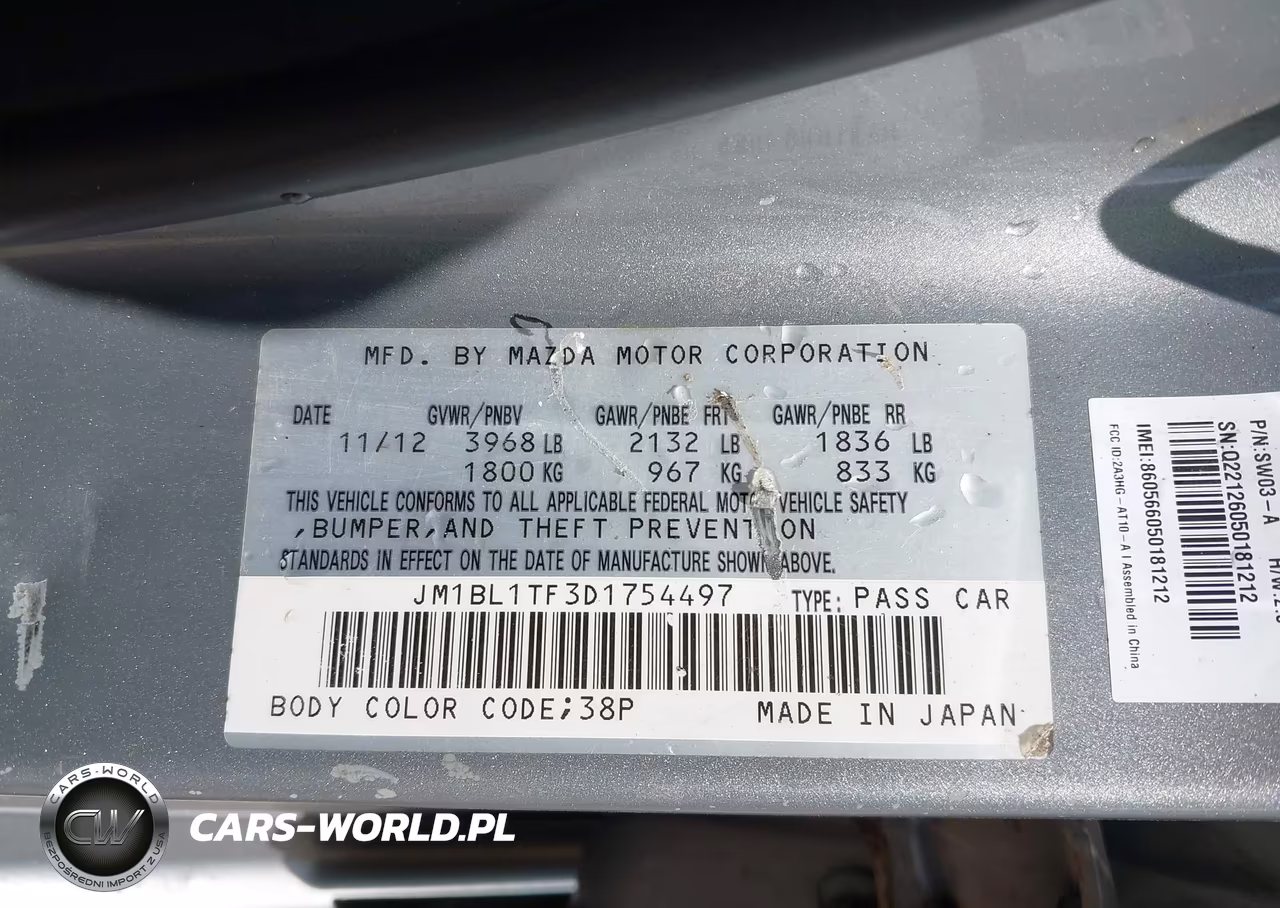 2013 Mazda Mazda3 I Sv VIN:JM1BL1TF3D1754497 - 9