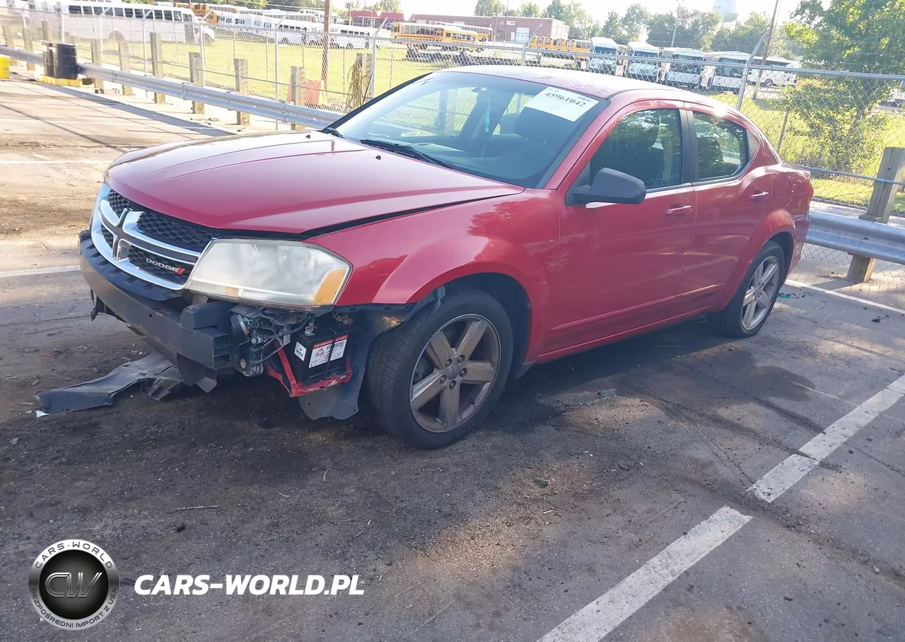 2013 Dodge Avenger Se VIN:1C3CDZAB9DN607100 - 2