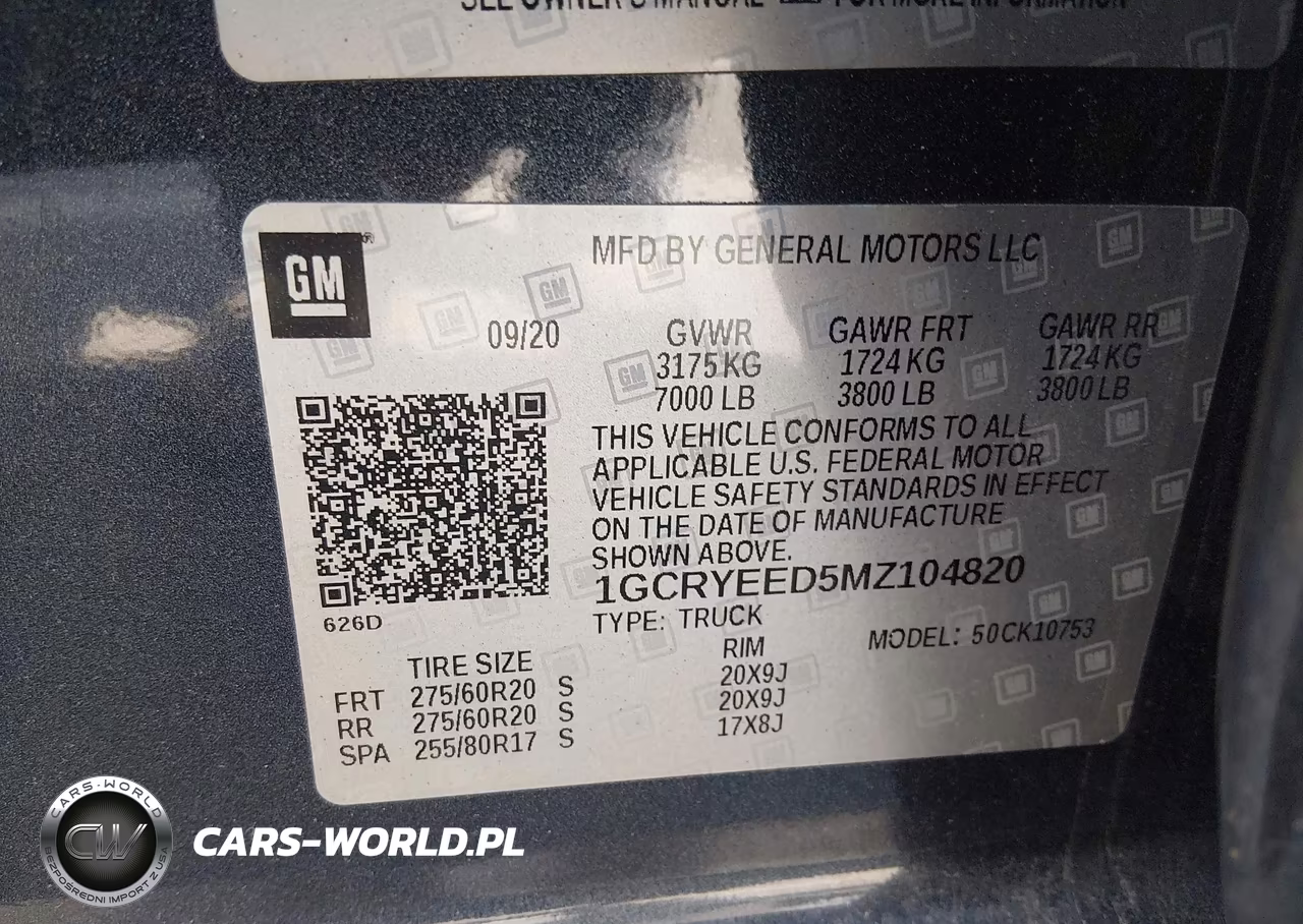 2021 Chevrolet Silverado 1500 4Wd Standard Bed Rst VIN:1GCRYEED5MZ104820 - 9