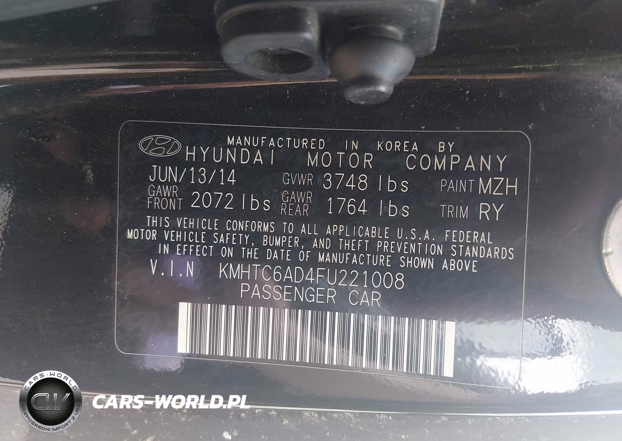 2015 Hyundai Veloster Re:flex VIN:KMHTC6AD4FU221008 - 9