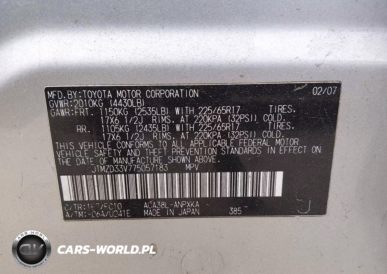 2007 Toyota Rav4 VIN:JTMZD33V775057183 - 9