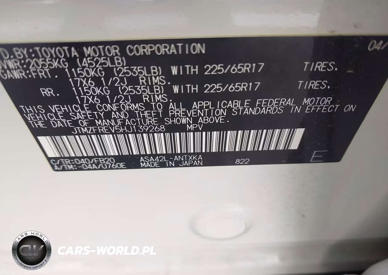 2017 Toyota Rav4 Le VIN:JTMZFREV5HJ139268 - 9