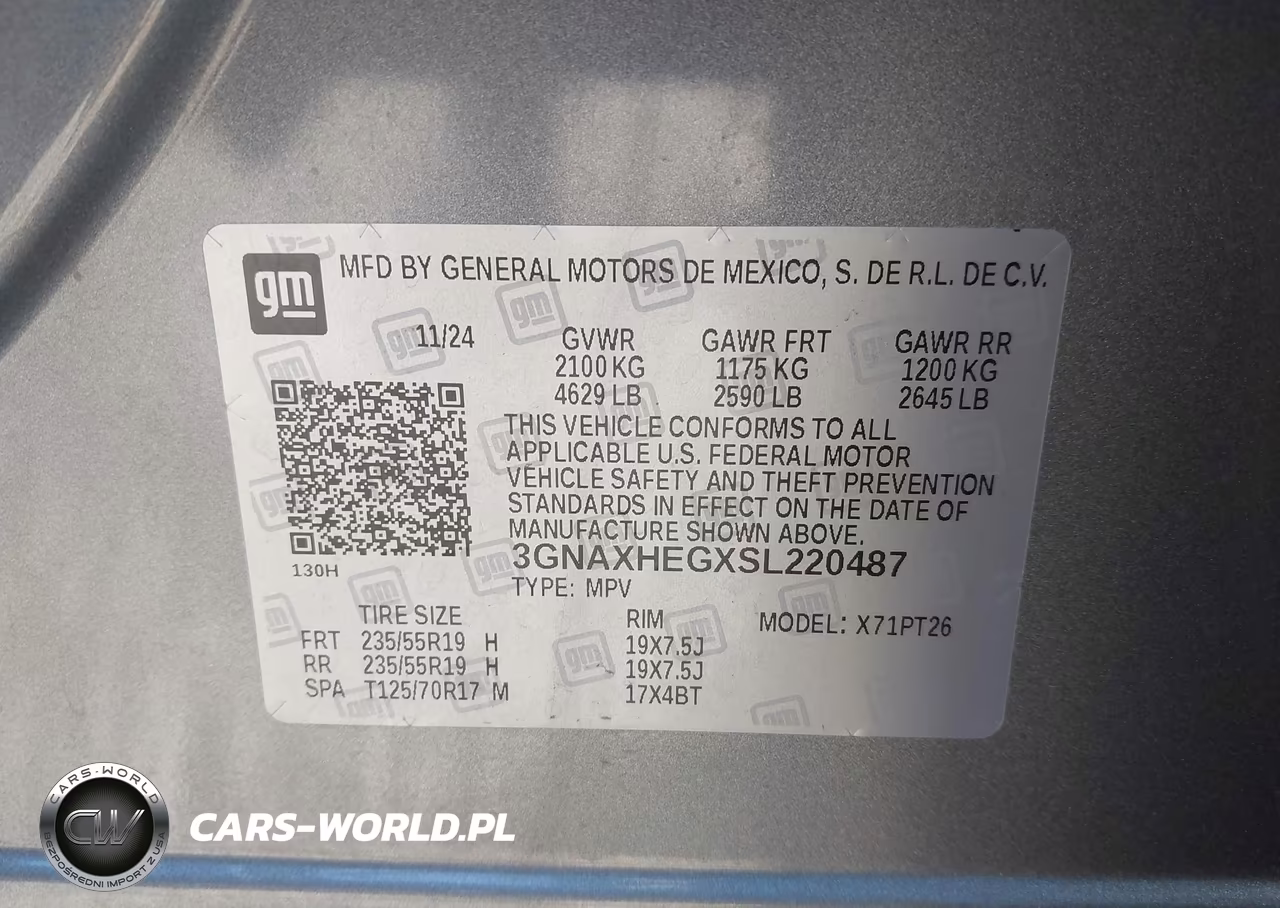 2025 Chevrolet Equinox Fwd Lt VIN:3GNAXHEGXSL220487 - 9