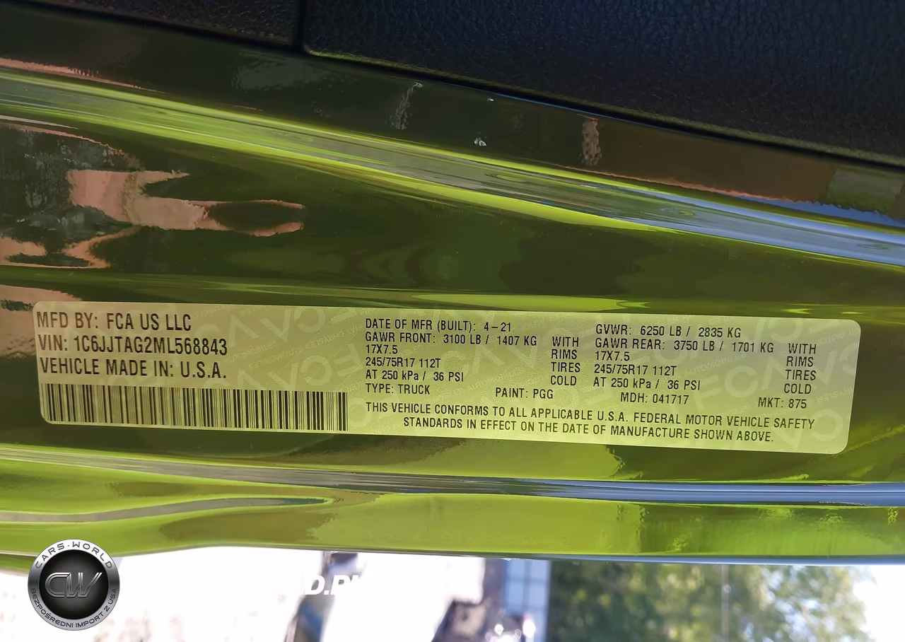 2021 Jeep Gladiator Freedom 4X4 VIN:1C6JJTAG2ML568843 - 9