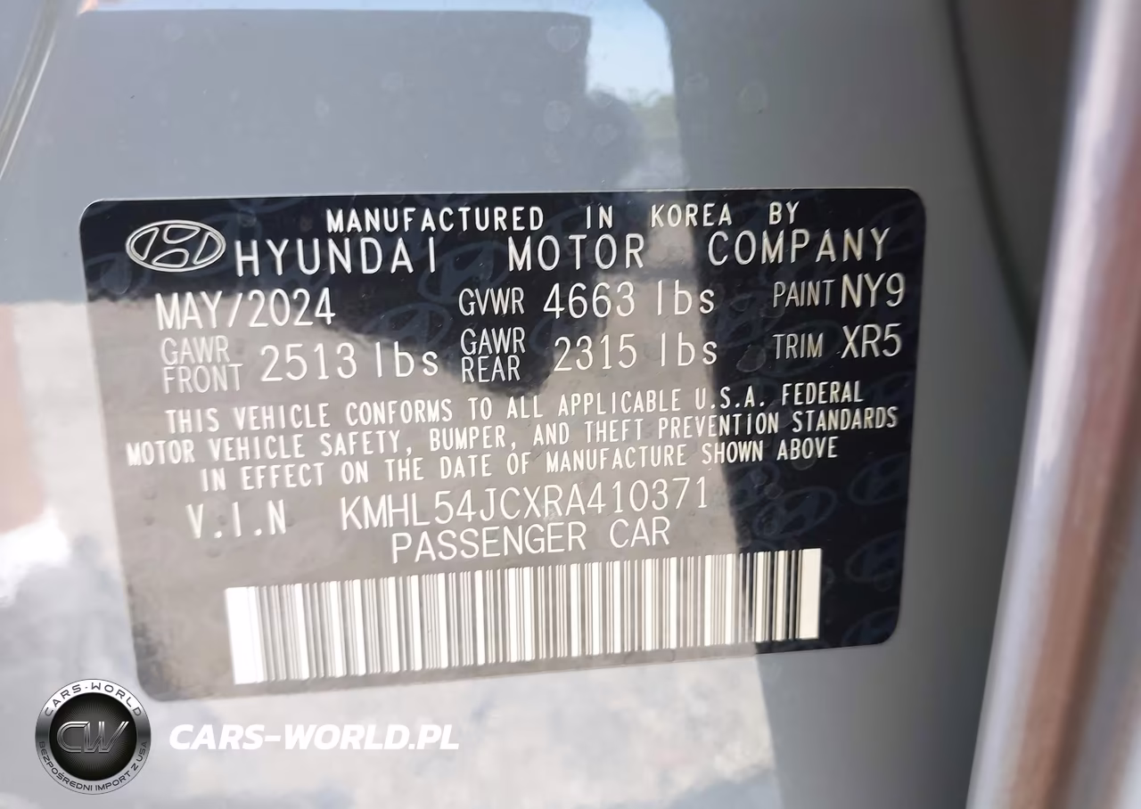 2024 Hyundai Sonata N Line VIN:KMHL54JCXRA410371 - 9