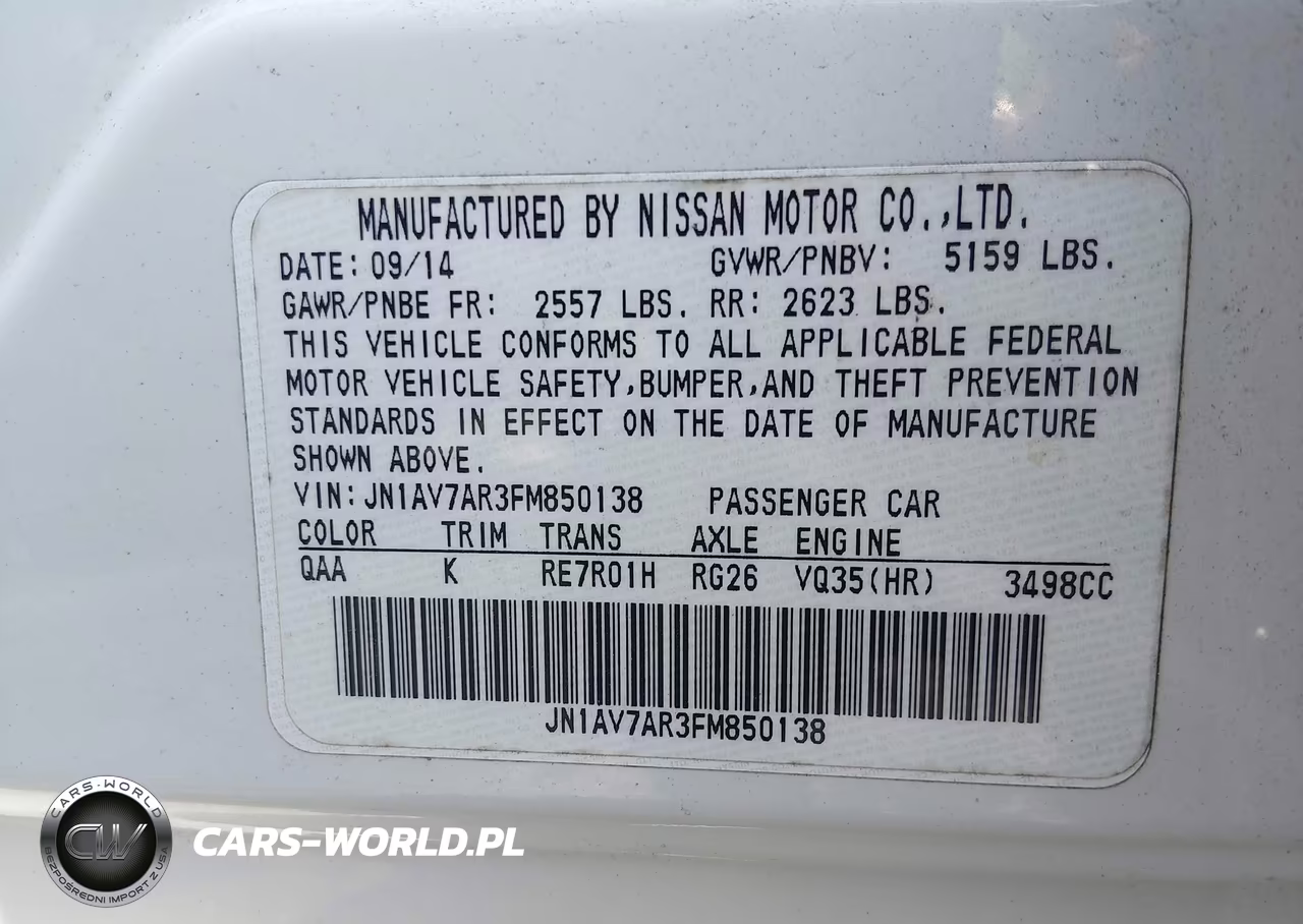 2015 Infiniti Q50 Hybrid Premium VIN:JN1AV7AR3FM850138 - 9