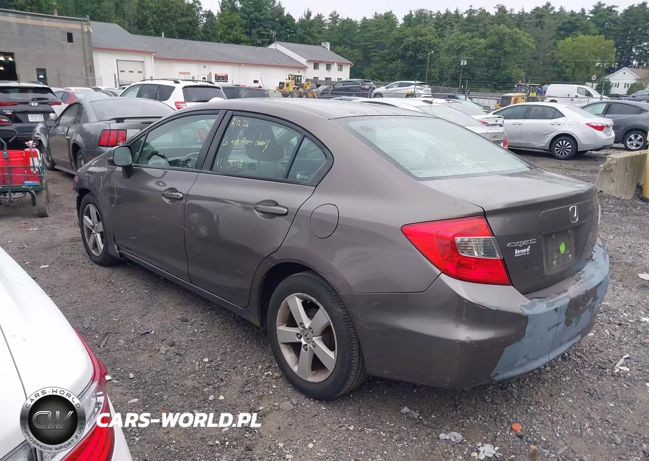 2012 Honda Civic Lx VIN:2HGFB2F55CH543834 - 3