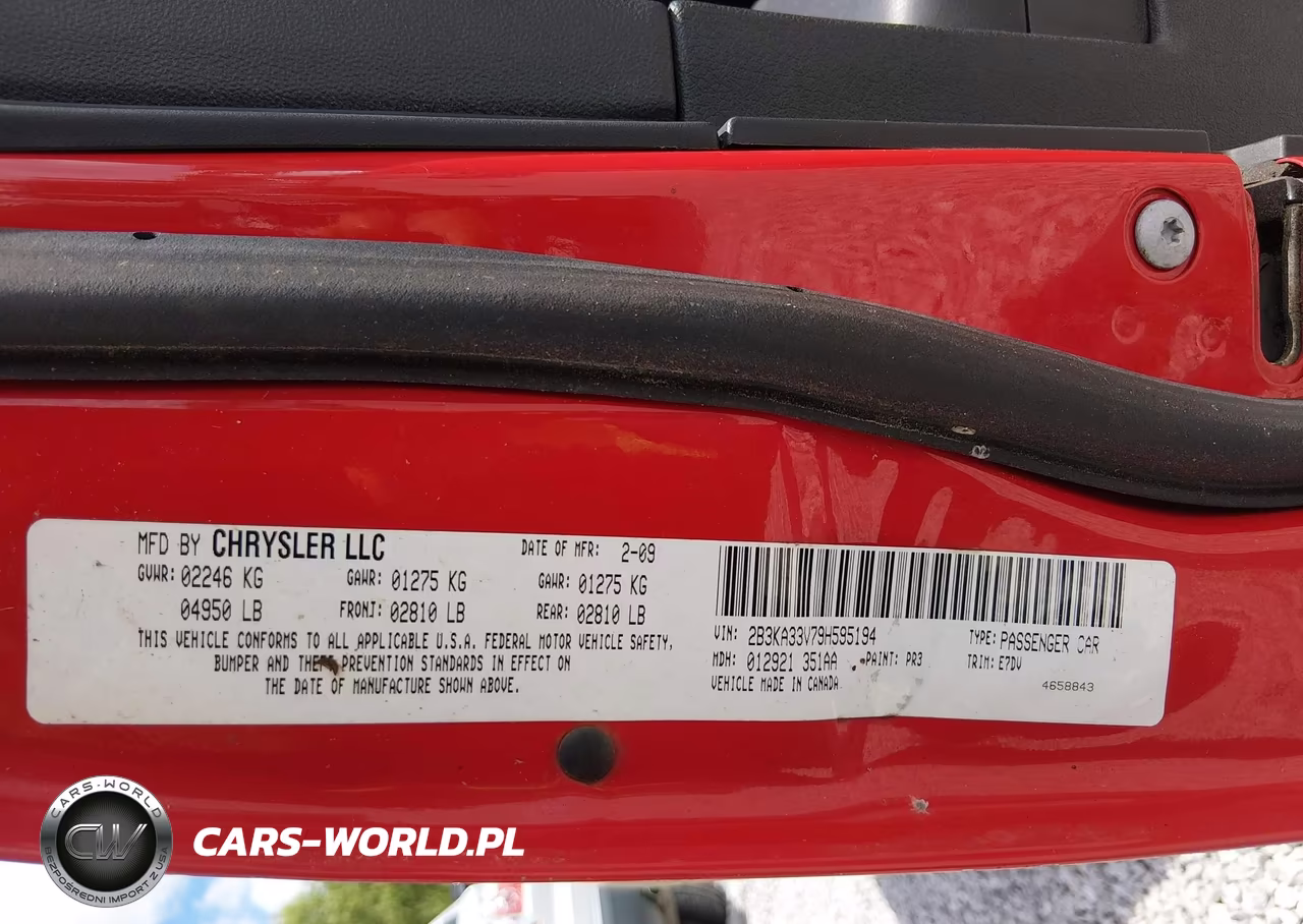 2009 Dodge Charger Sxt VIN:2B3KA33V79H595194 - 9