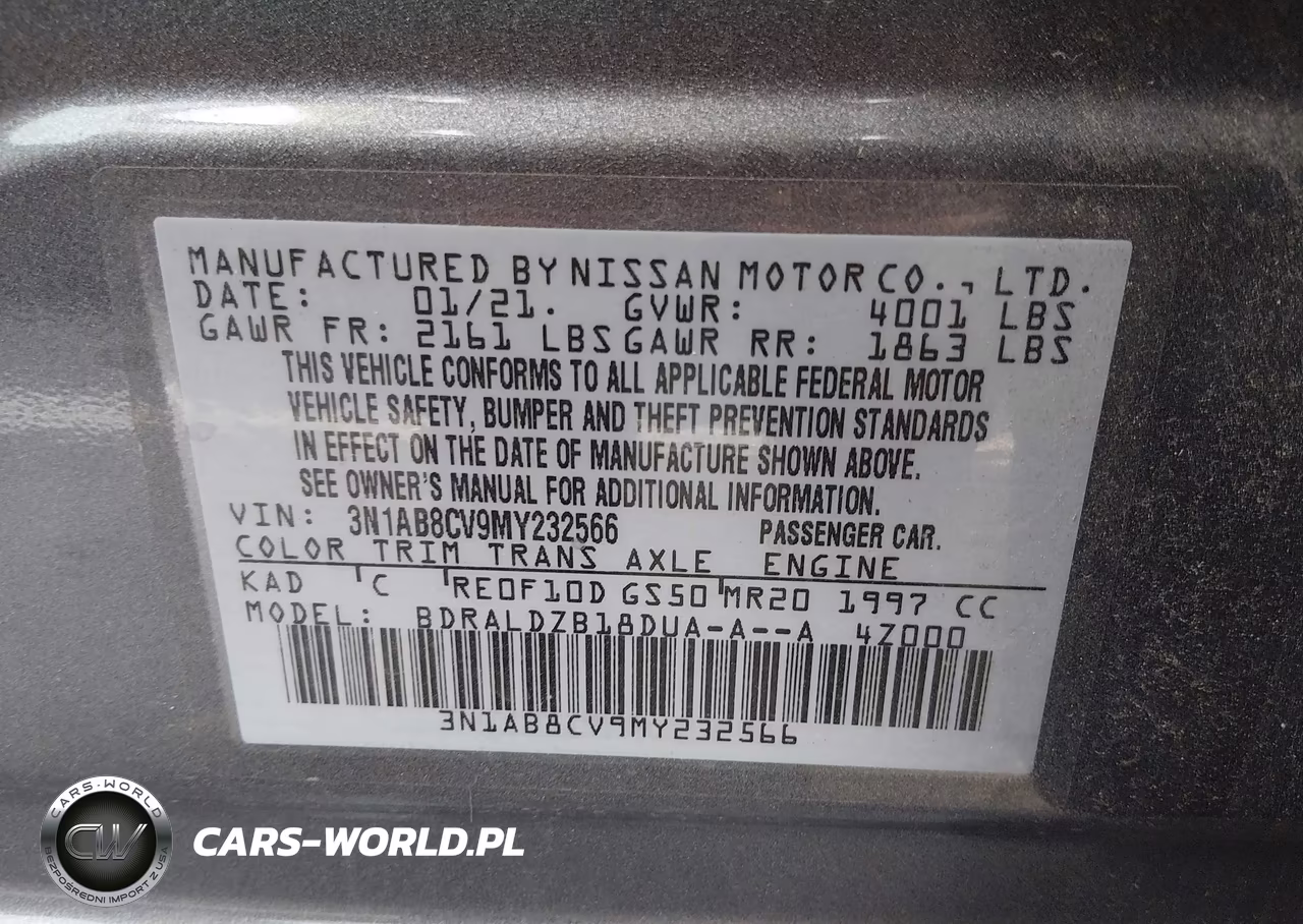 2021 Nissan Sentra Sv Xtronic Cvt VIN:3N1AB8CV9MY232566 - 9