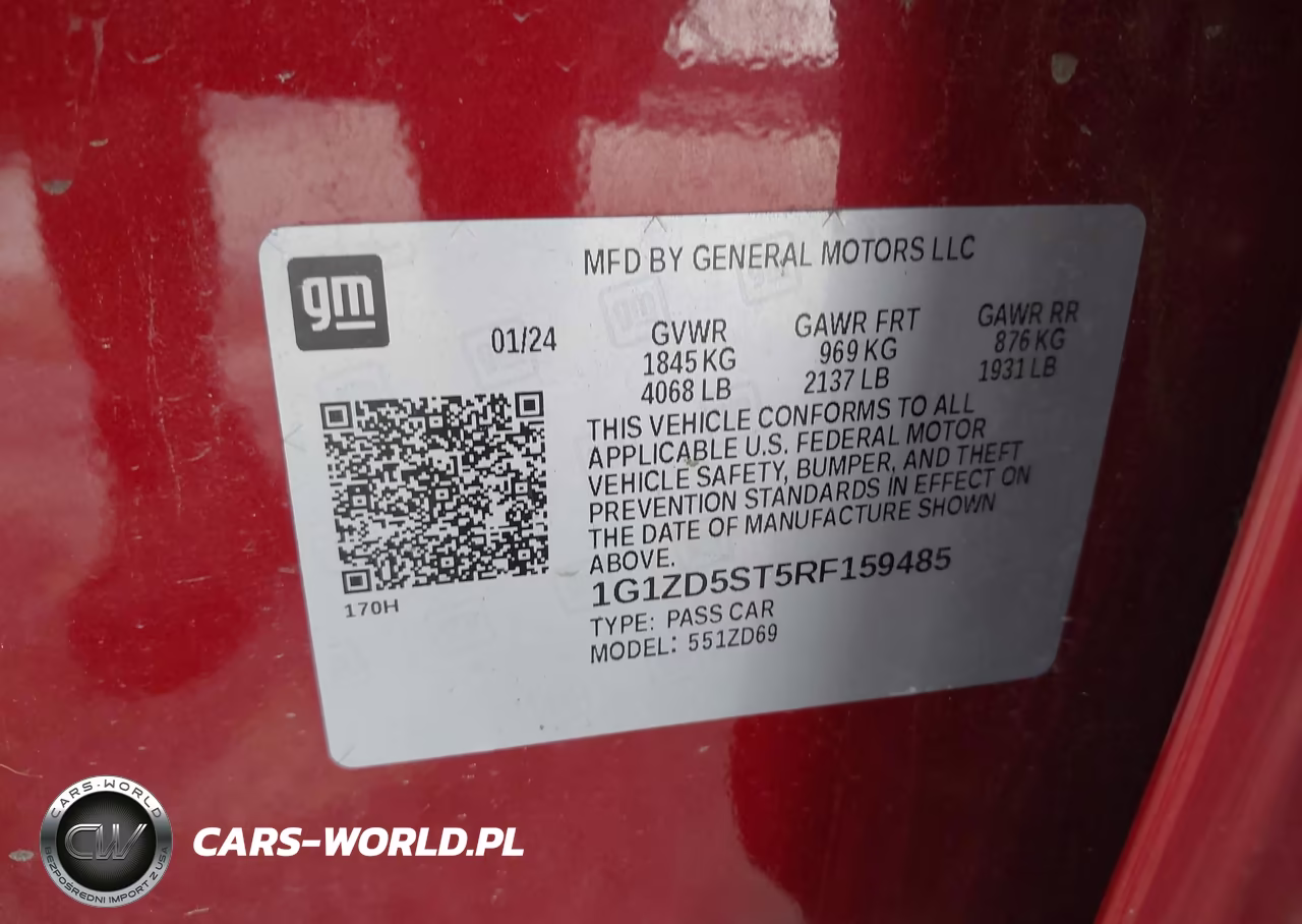 2024 Chevrolet Malibu Fwd 1Lt VIN:1G1ZD5ST5RF159485 - 9