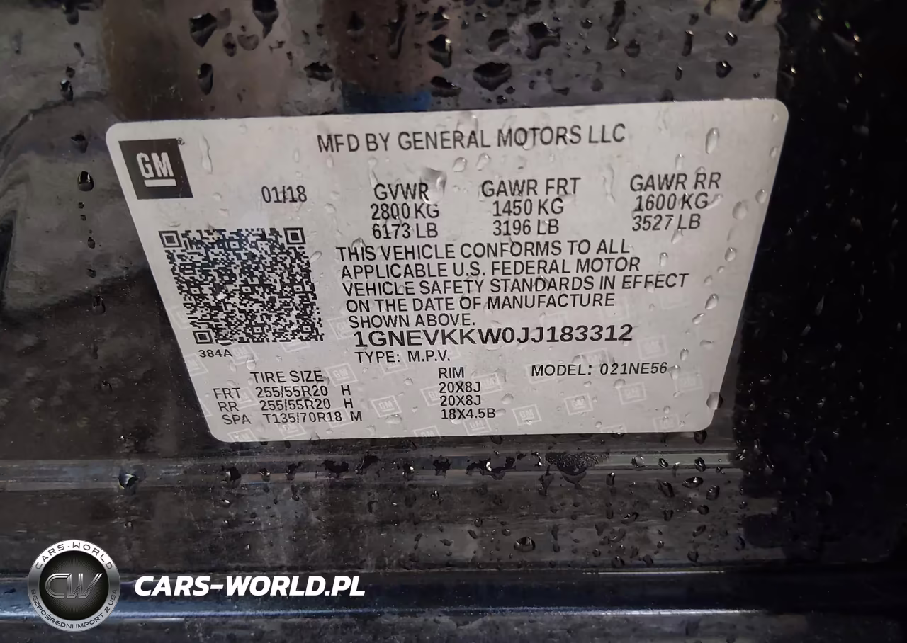 2018 Chevrolet Traverse High Country VIN:1GNEVKKW0JJ183312 - 9