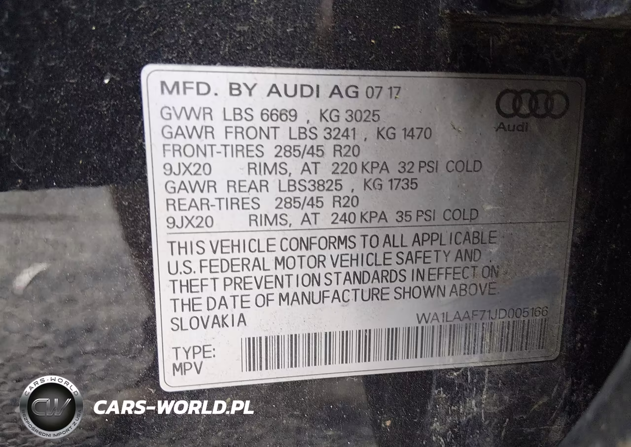 2018 Audi Q7 3.0T Premium VIN:WA1LAAF71JD005166 - 9