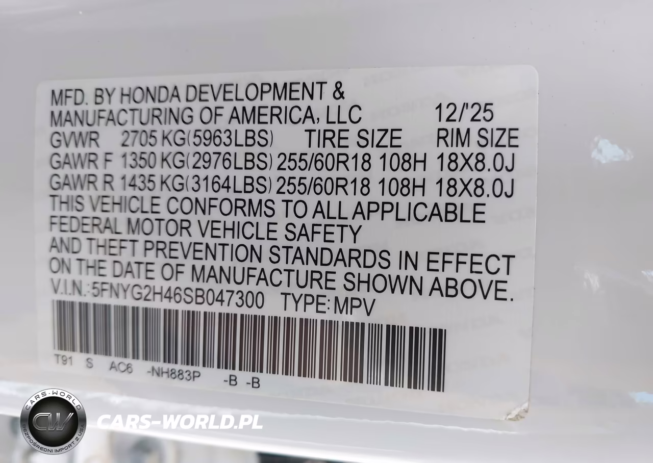 2025 Honda Pilot Ex-L VIN:5FNYG2H46SB047300 - 9