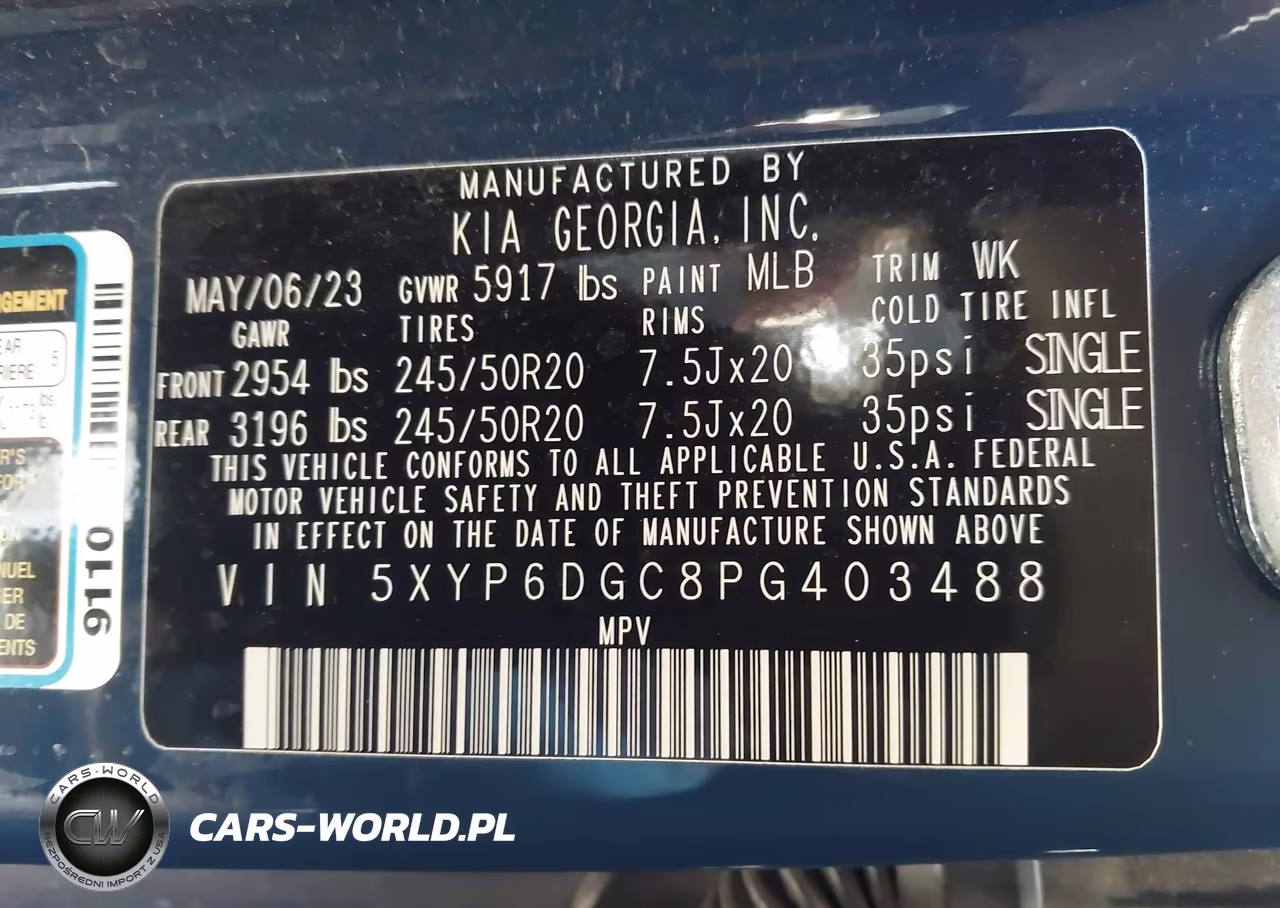 2023 Kia Telluride S VIN:5XYP6DGC8PG403488 - 9