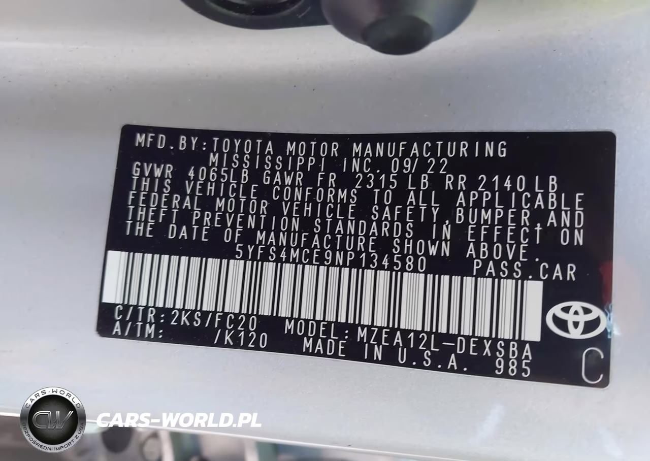 2022 Toyota Corolla Se VIN:5YFS4MCE9NP134580 - 9