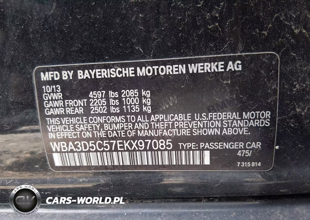 2014 BMW 328D xDrive VIN:WBA3D5C57EKX97085 - 9