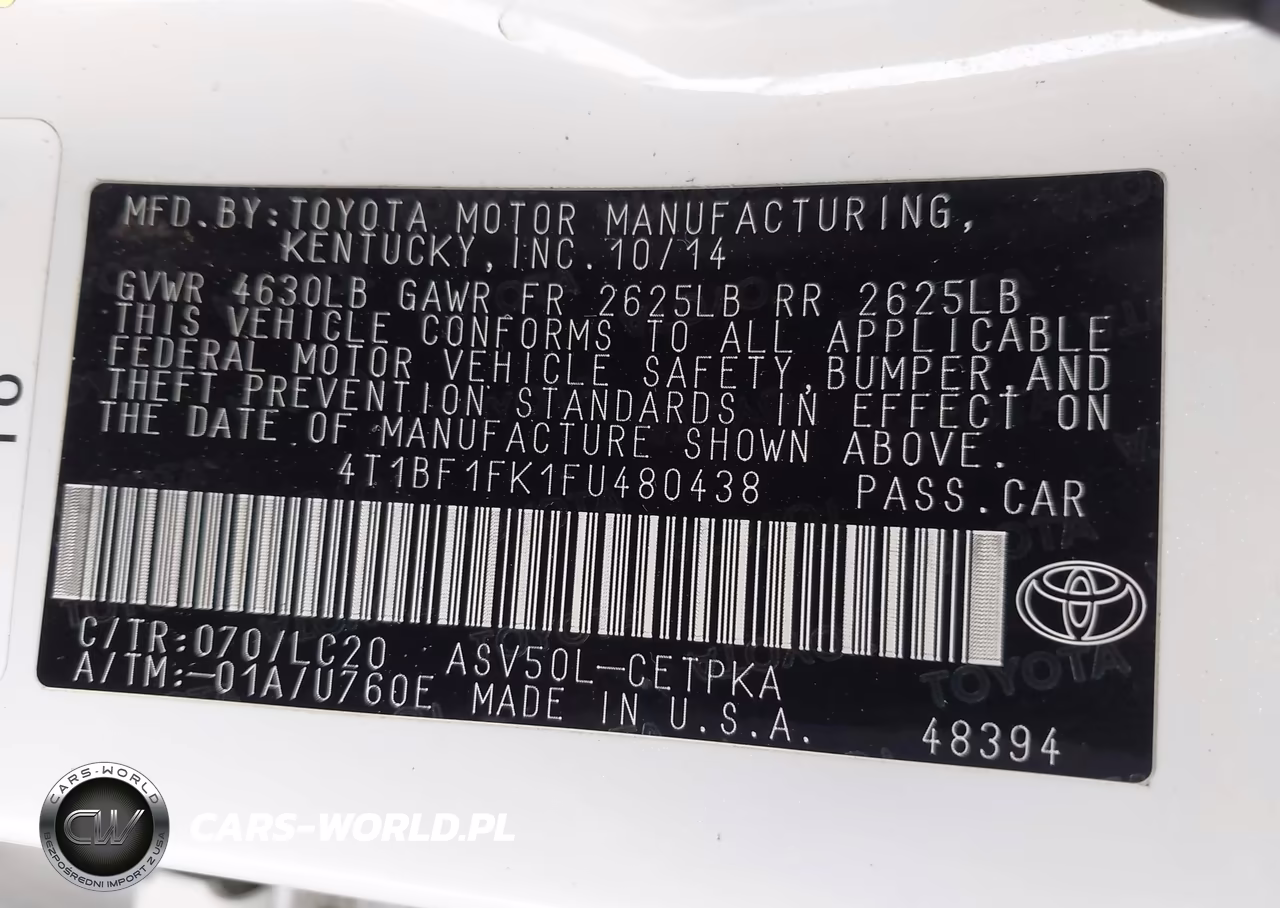 2015 Toyota Camry Xse VIN:4T1BF1FK1FU480438 - 9